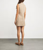 FRAME Beige The Utility Shift Mini Dress