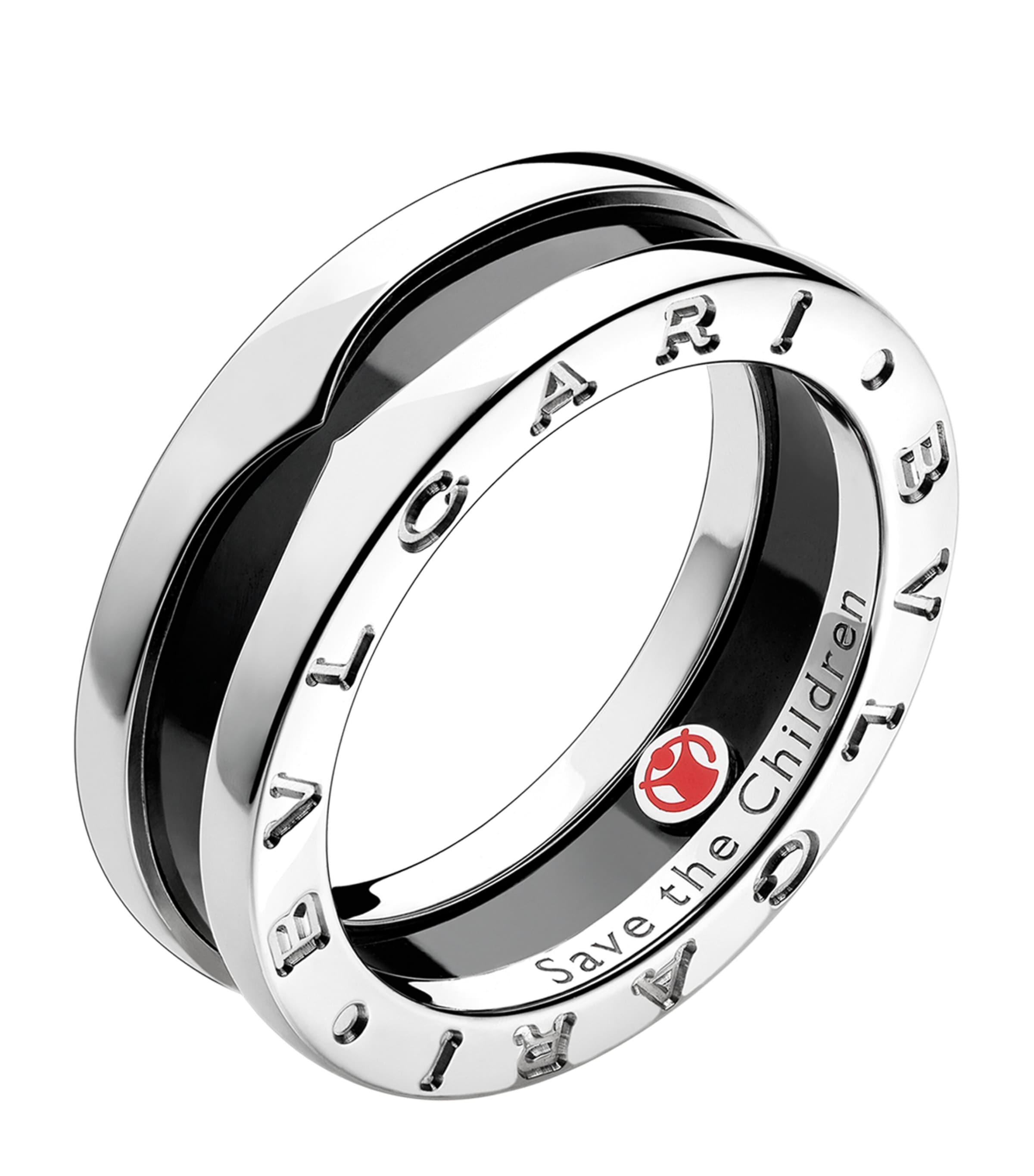Bvlgari x Save the Children Sterling Silver B.zero1 Ring