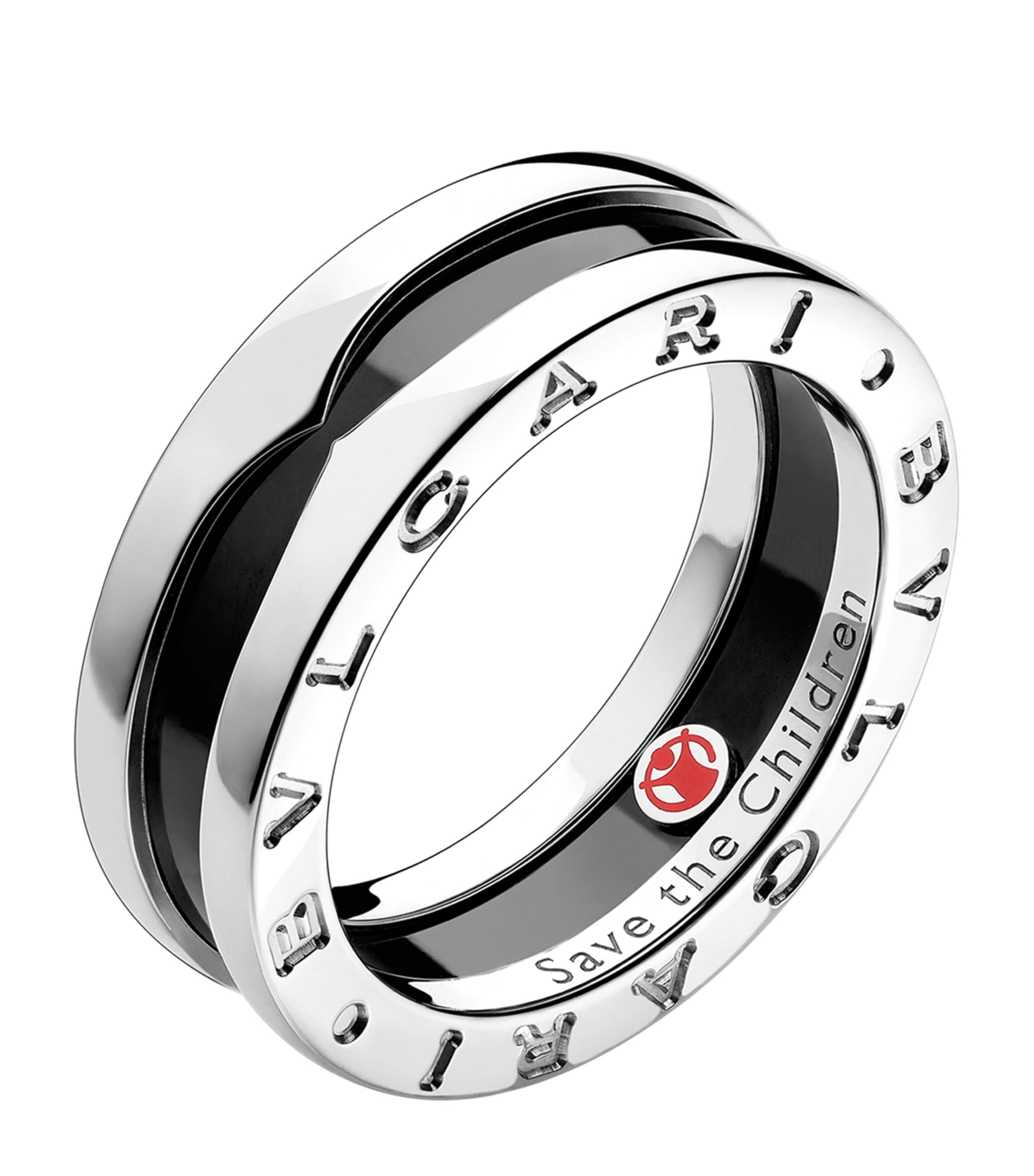 Bvlgari x Save the Children Sterling Silver B.zero1 Ring