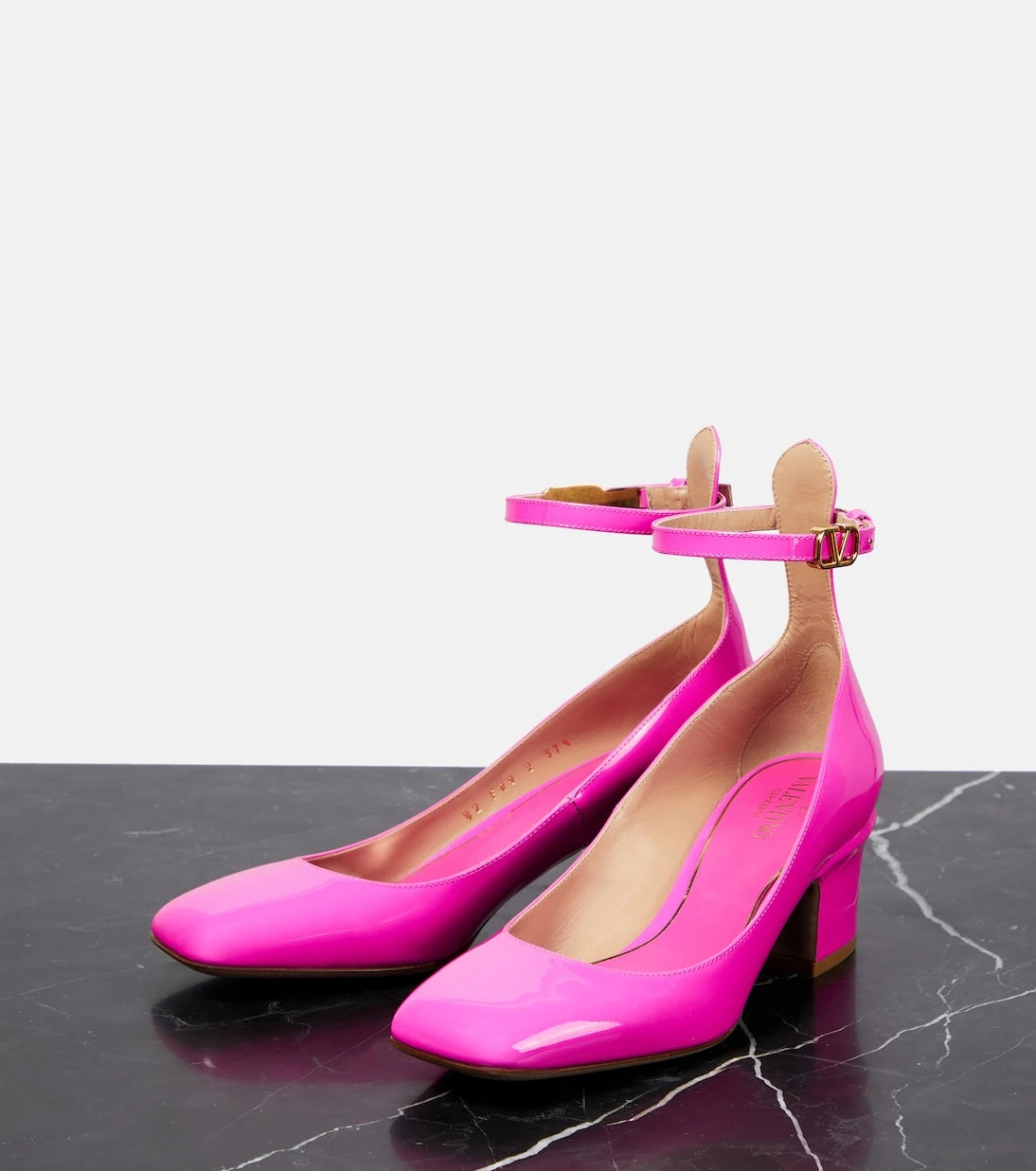 Valentino Garavani - Tan-Go patent leather pumps