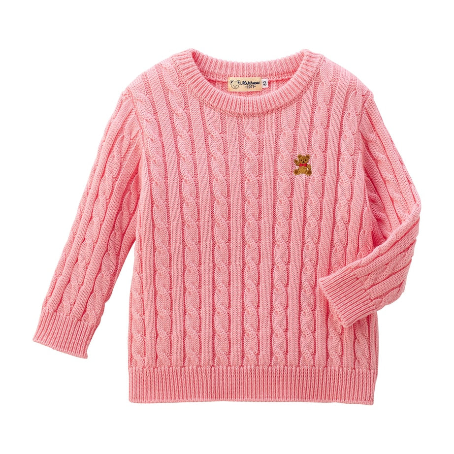 Bear Cable-Knit Sweater (2-7 Years)