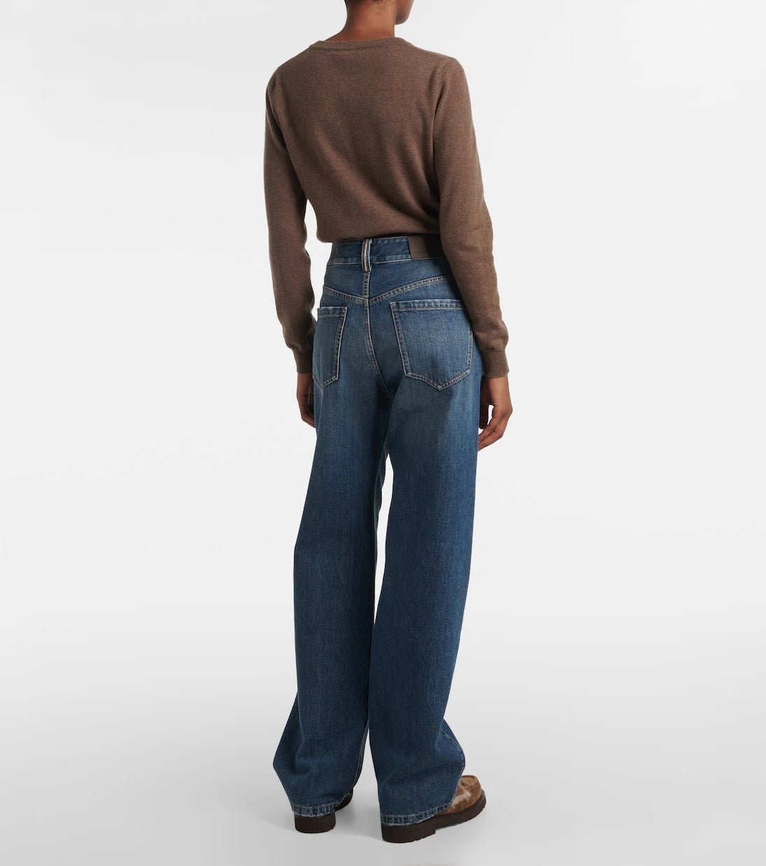 Brunello Cucinelli - Monili high-rise wide-leg jeans