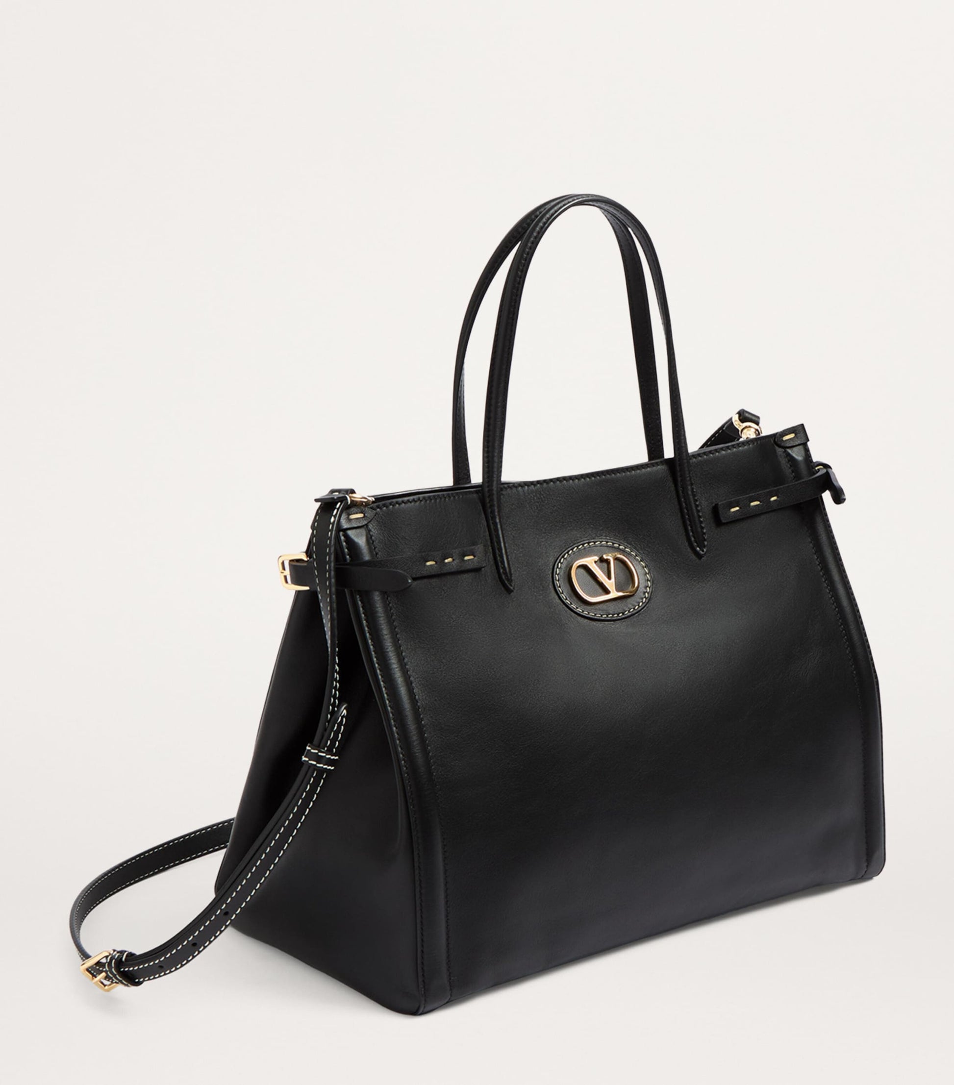 Valentino Garavani Medium Leather Antibes Tote Bag