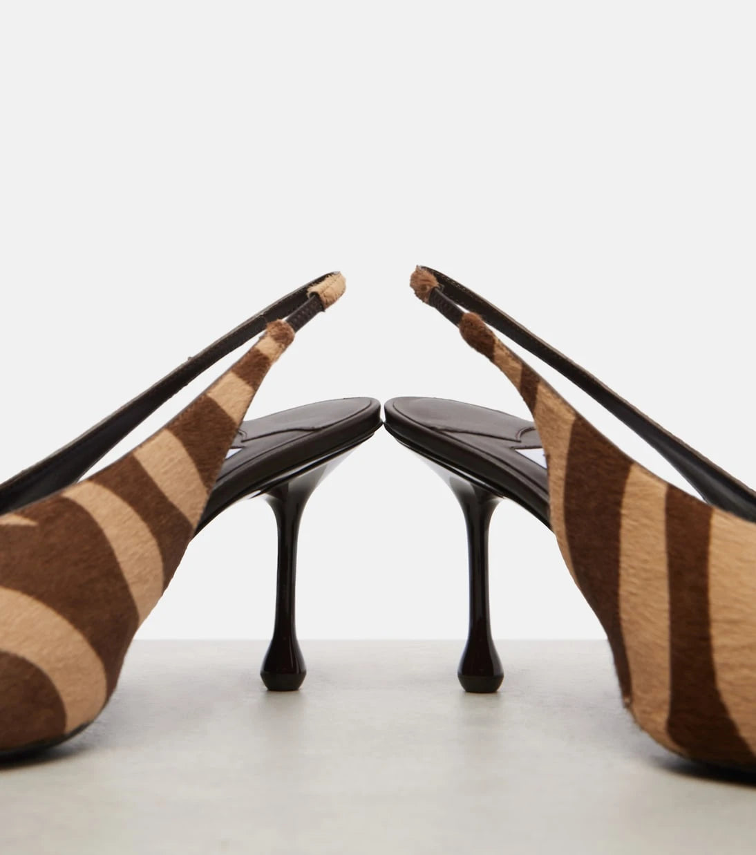Jimmy Choo - Isa 80 calf hair slingback pumps