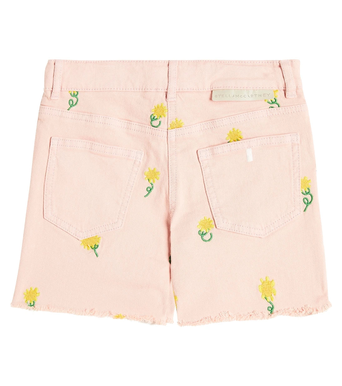 Stella McCartney Kids - Floral embroidered denim shorts