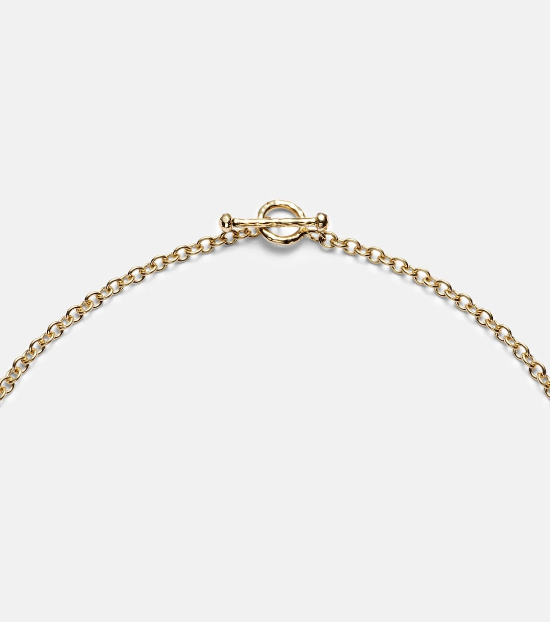 Octavia Elizabeth - Heart & Toggle 18kt gold necklace with emerald