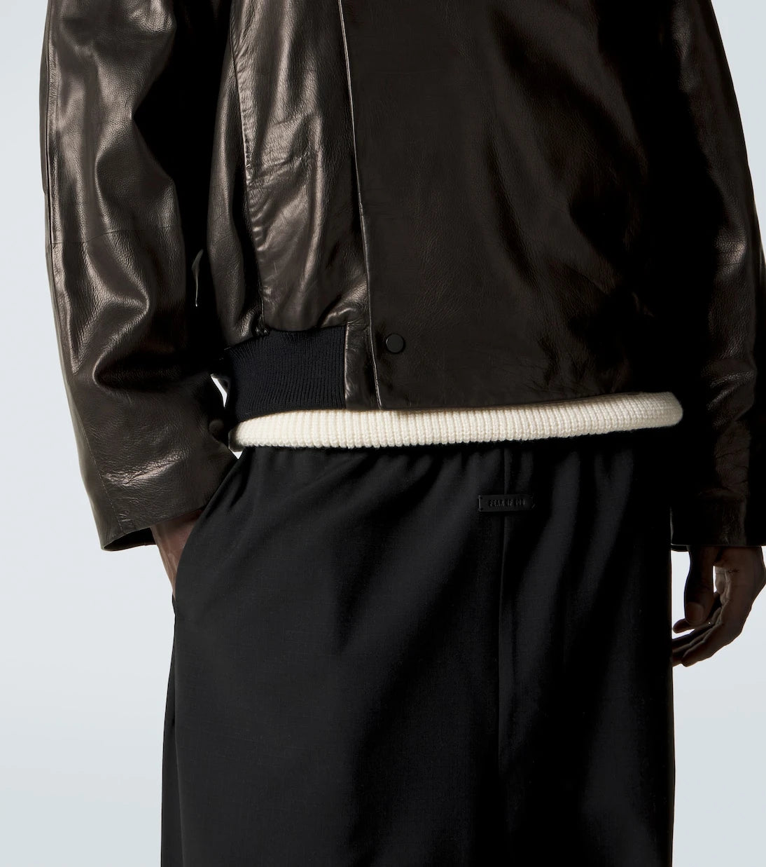 Fear of God - Deri bomber ceket