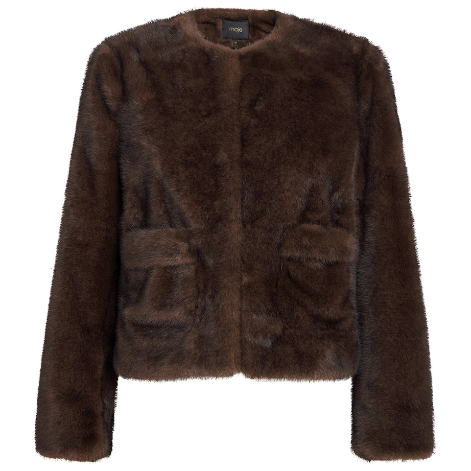 Brown Faux Fur Coat