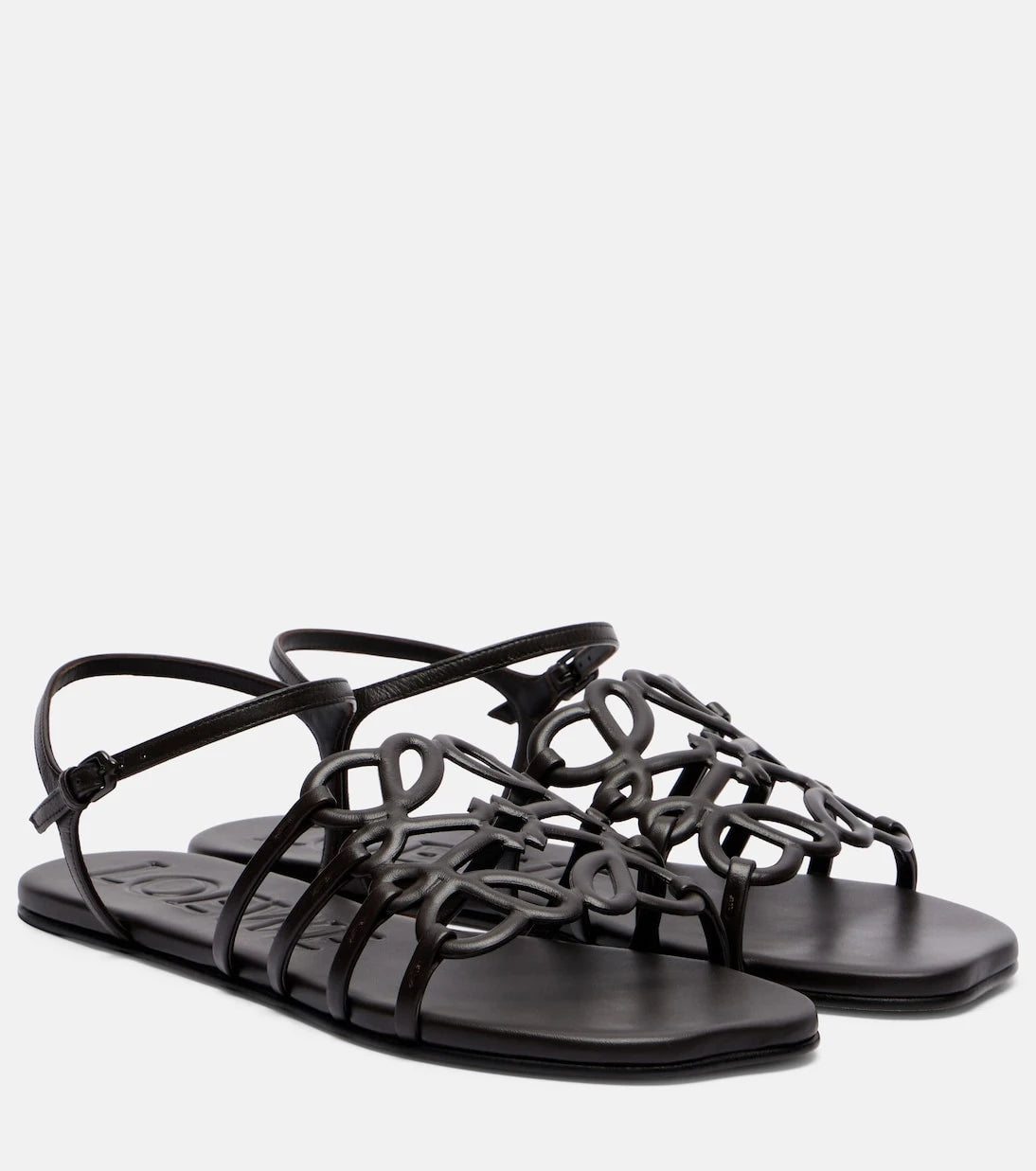 Loewe - Paula's Ibiza Petal Anagram leather sandals