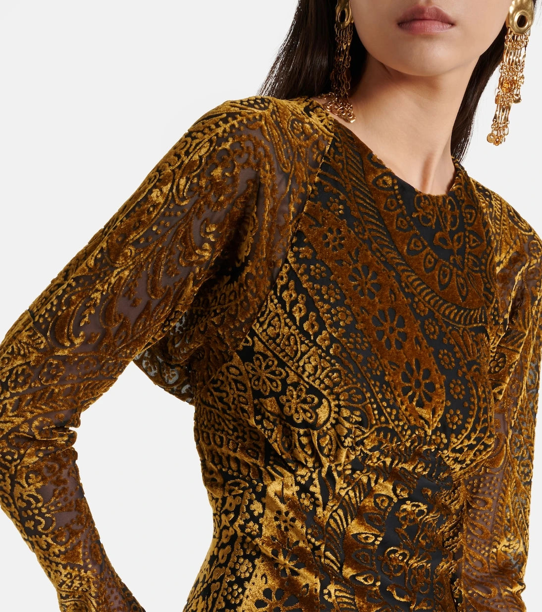 Etro - Paisley jacquard maxi dress