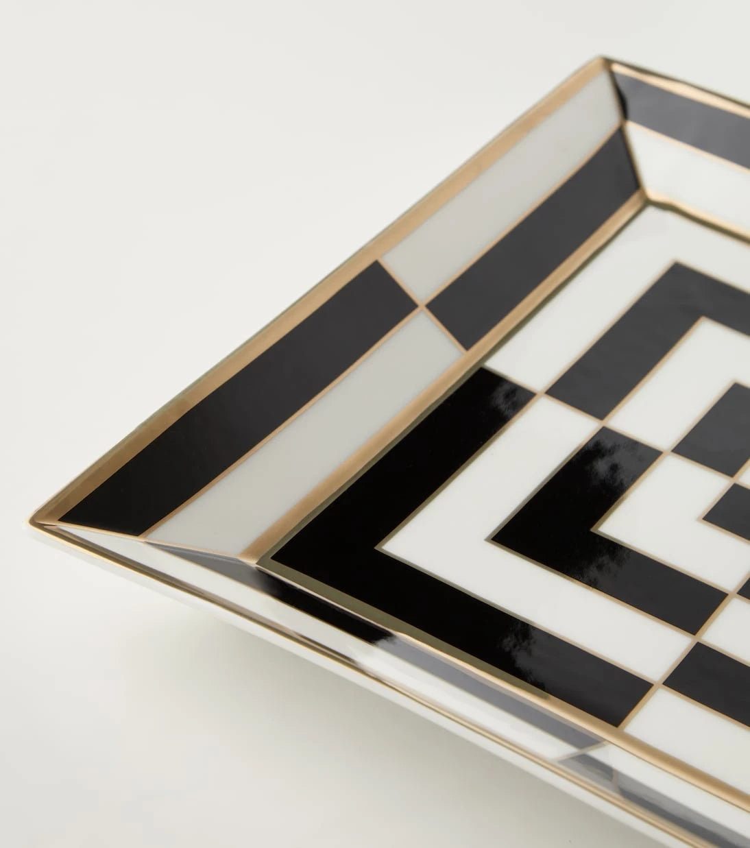 Jonathan Adler - Op Art porselen tepsi