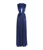 Pleated Cut-Out Georgette Gown