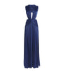 Pleated Cut-Out Georgette Gown