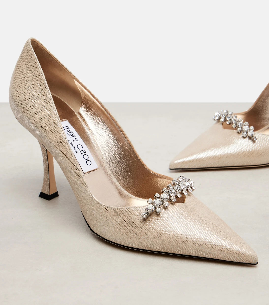 Jimmy Choo - Belinda 90 metallic leather pumps