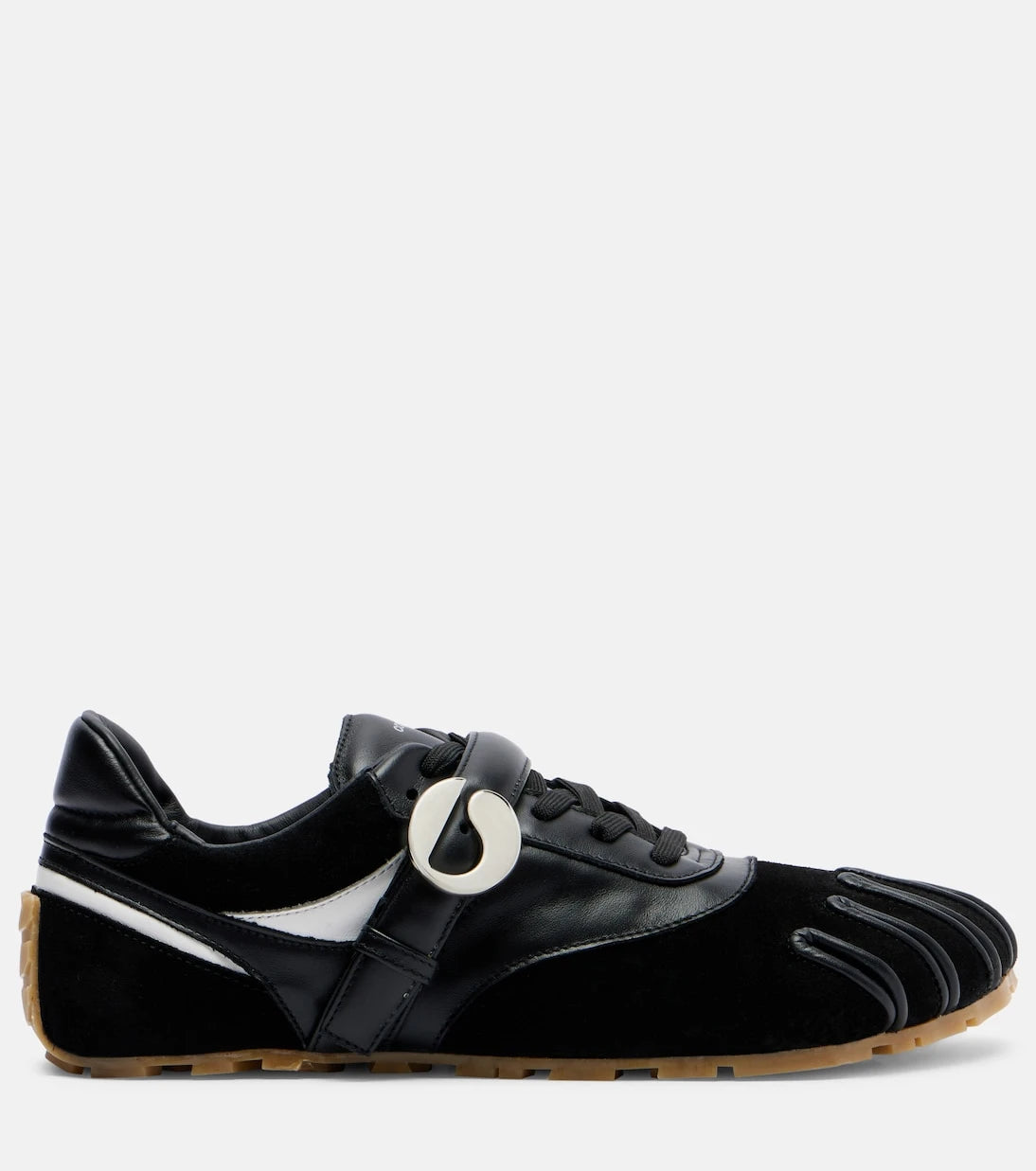 Coperni - Leather-trimmed suede sneakers