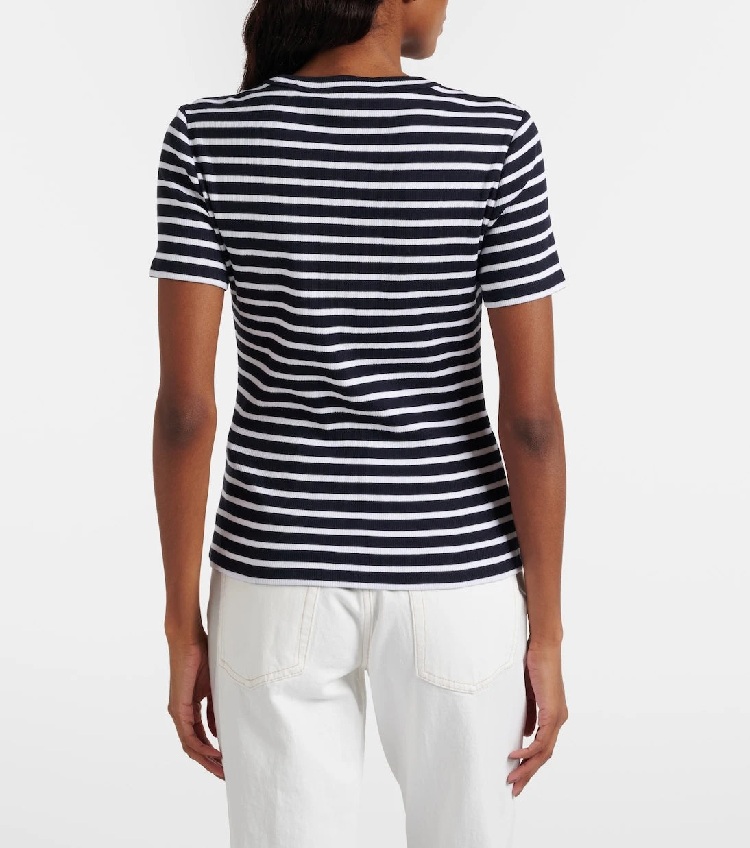 Veronica Beard - Pruitt striped cotton-blend T-shirt