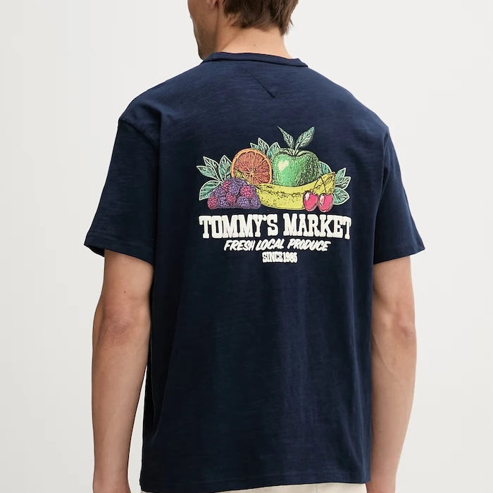 Tommy Jeans Erkek Geniş Kesim Pamuklu Tişört
