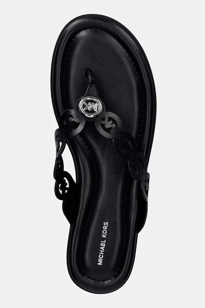 MICHAEL Michael Kors джапанки дамски от кожа Janie Thong Sandal