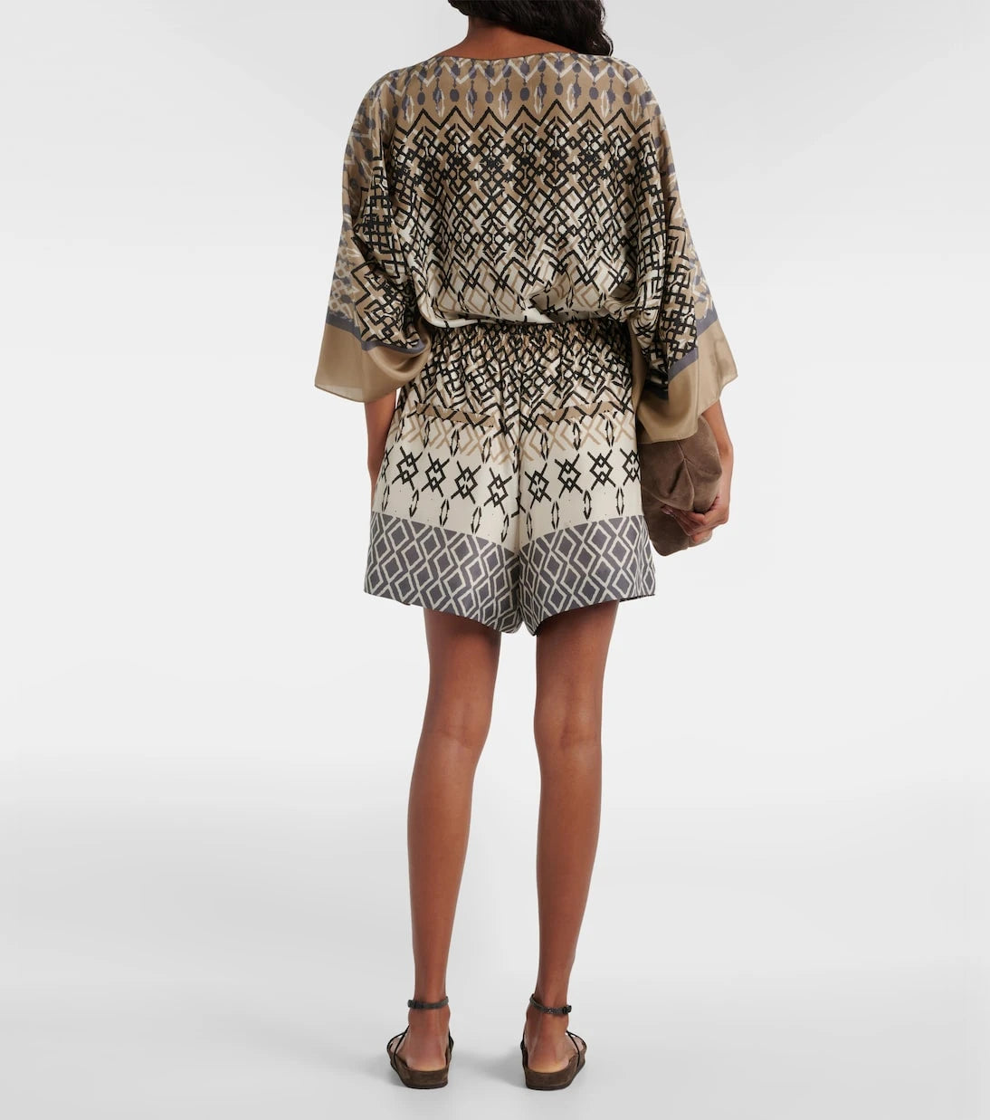 Brunello Cucinelli - Printed silk shorts