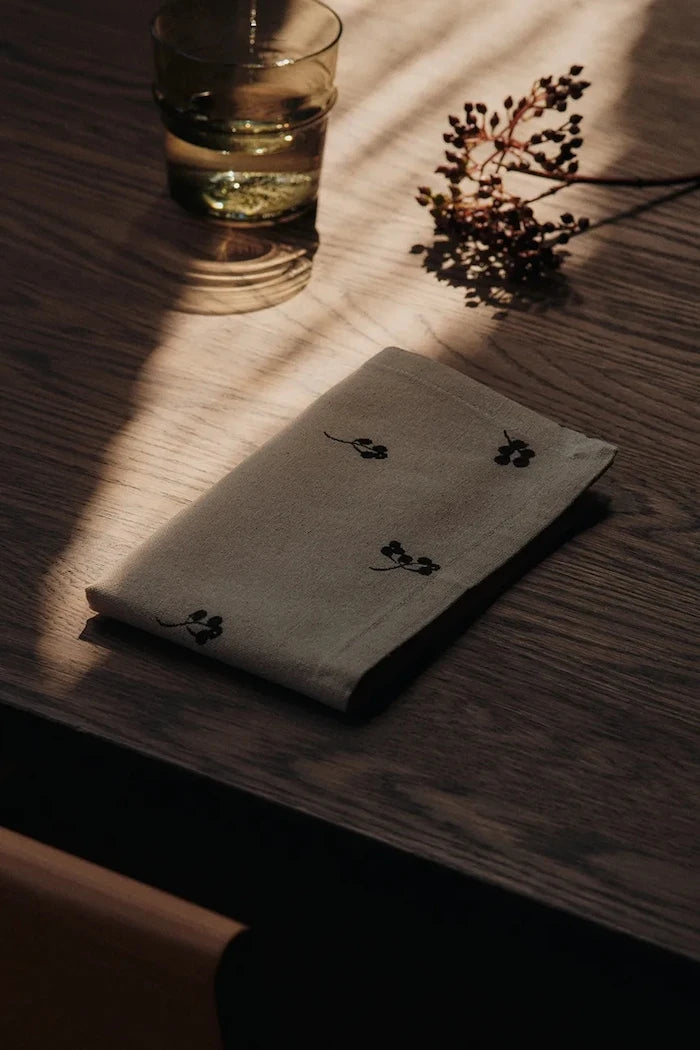 ferm LIVING Baies Pamuklu Peçete Seti 40 x 40 cm (4 Adet)