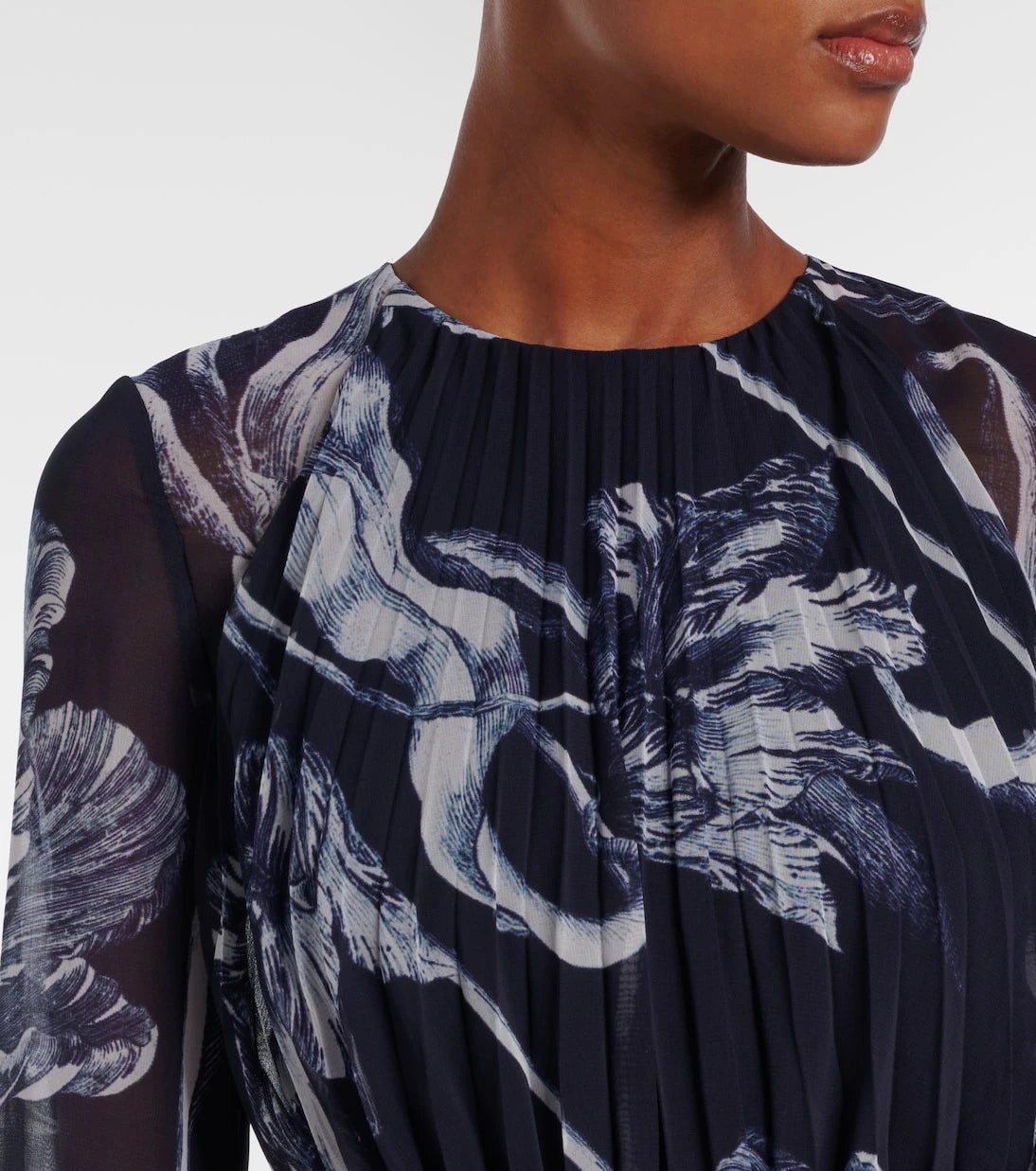 Erdem - Floral voile gown
