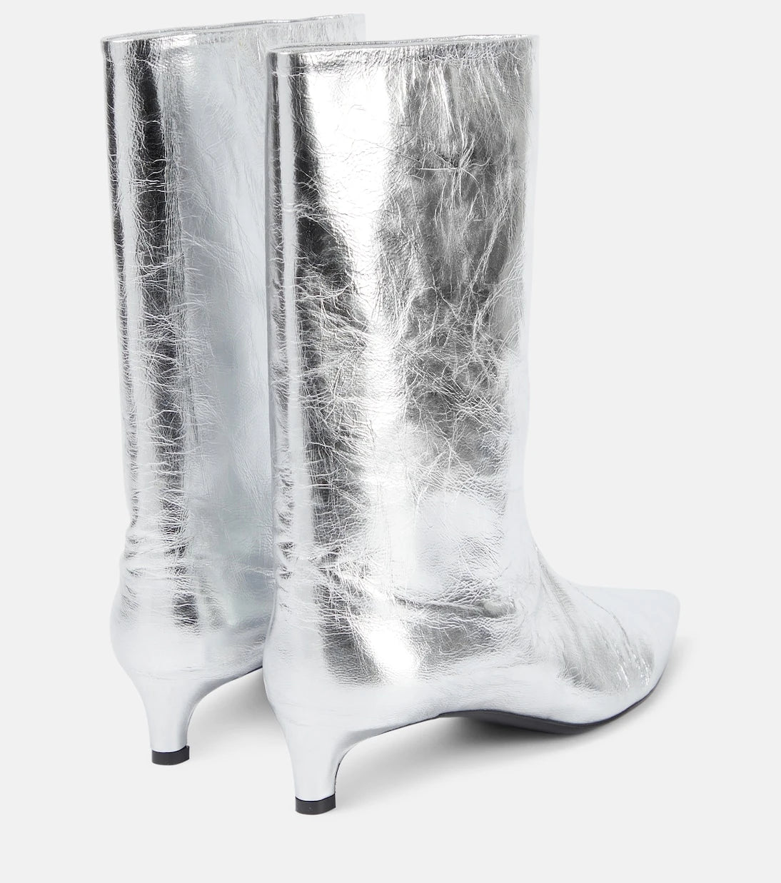 Jil Sander - Metallic leather ankle boots