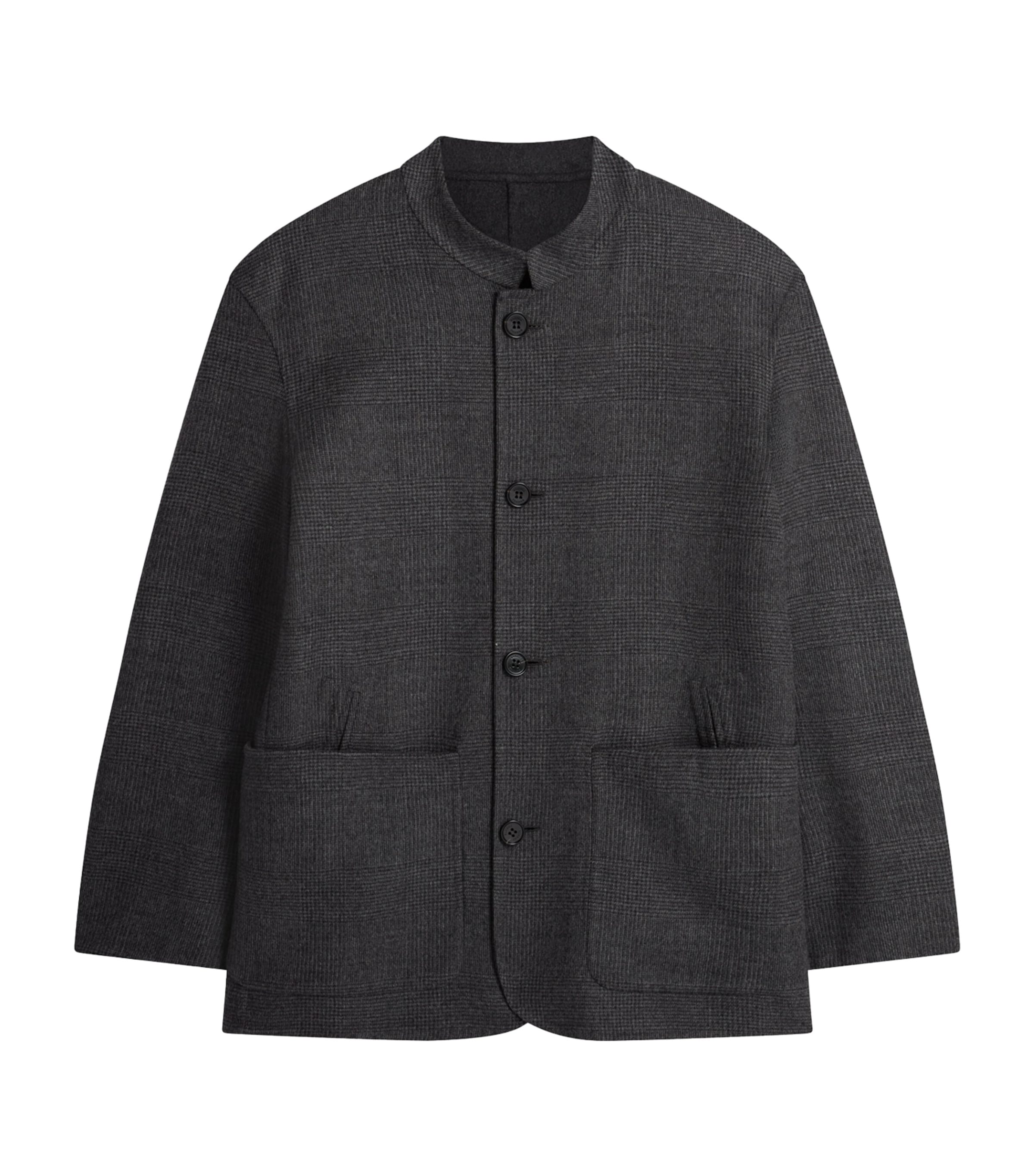 Dunhill Grey Wool Reversible Double-Faced Driving Jacket