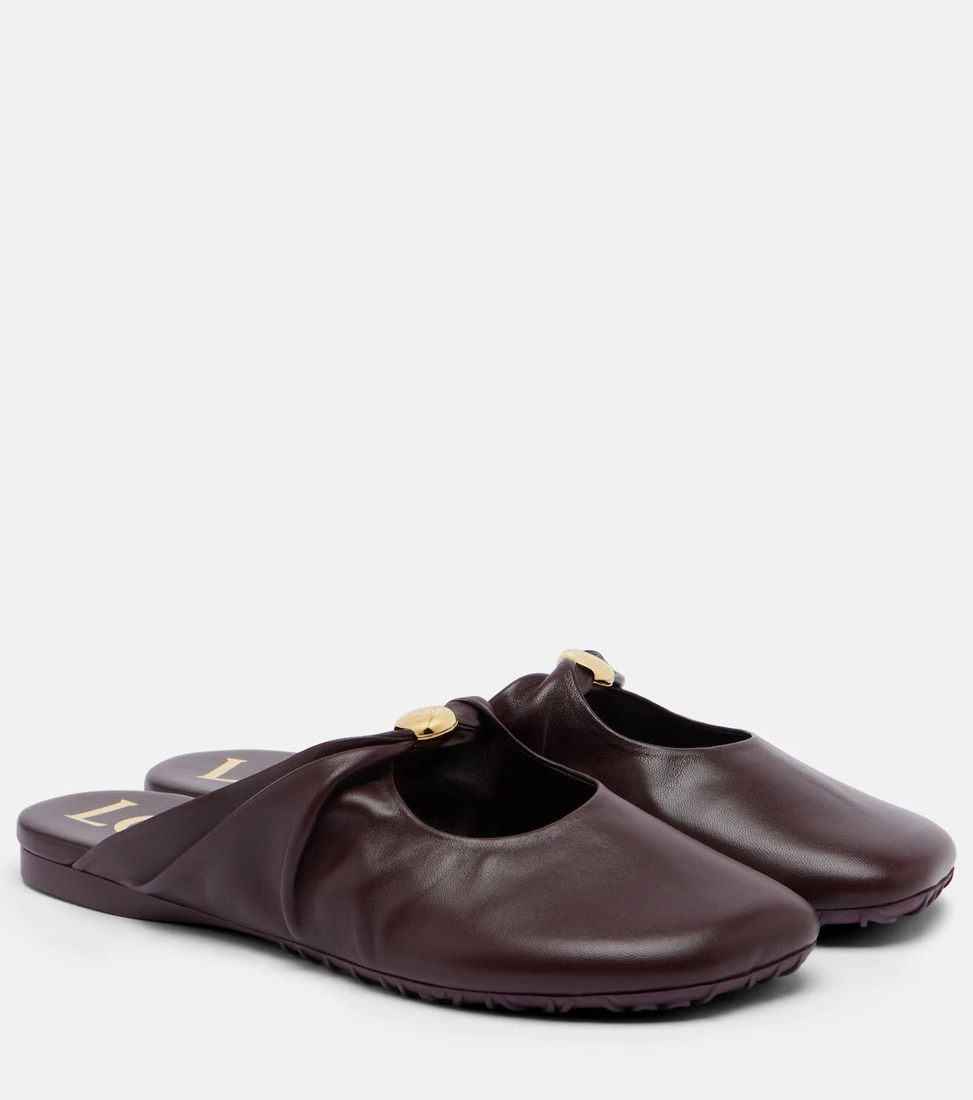 Loewe - Pebble Soft leather mules
