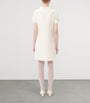 Valentino Ivory Wool-Silk Embellished Mini Dress