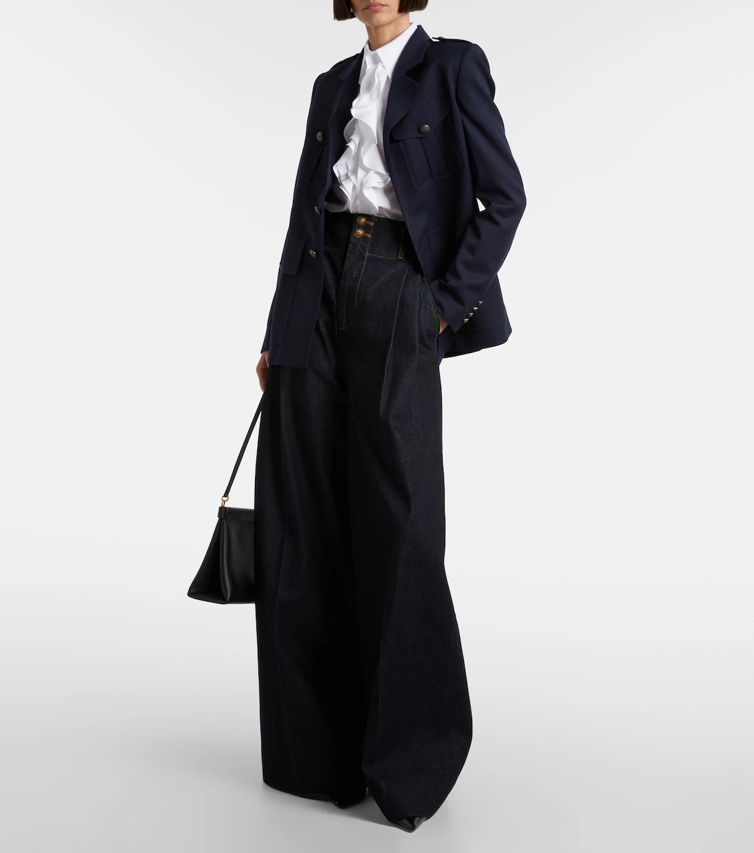 Ralph Lauren Collection - Ruffled cotton poplin shirt