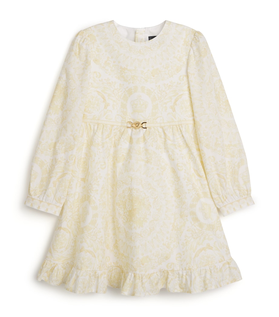 Versace Kids Cotton Poplin Barocco Dress (12 Months - 5 Years)