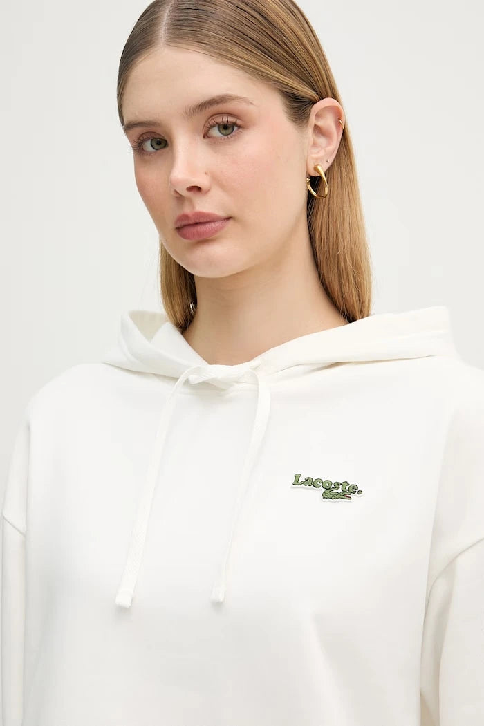 Lacoste суичър с качулка дамски от памук