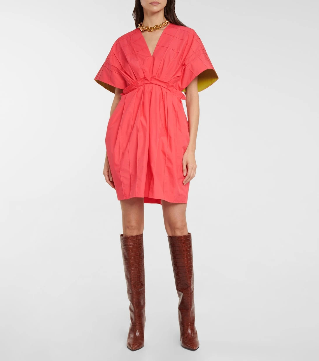Roksanda - Deidre pleated cotton minidress