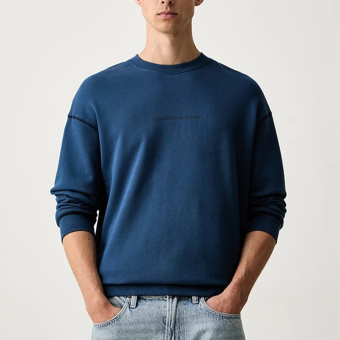 Scotch & Soda erkek kapüşonlu pamuklu sweatshirt