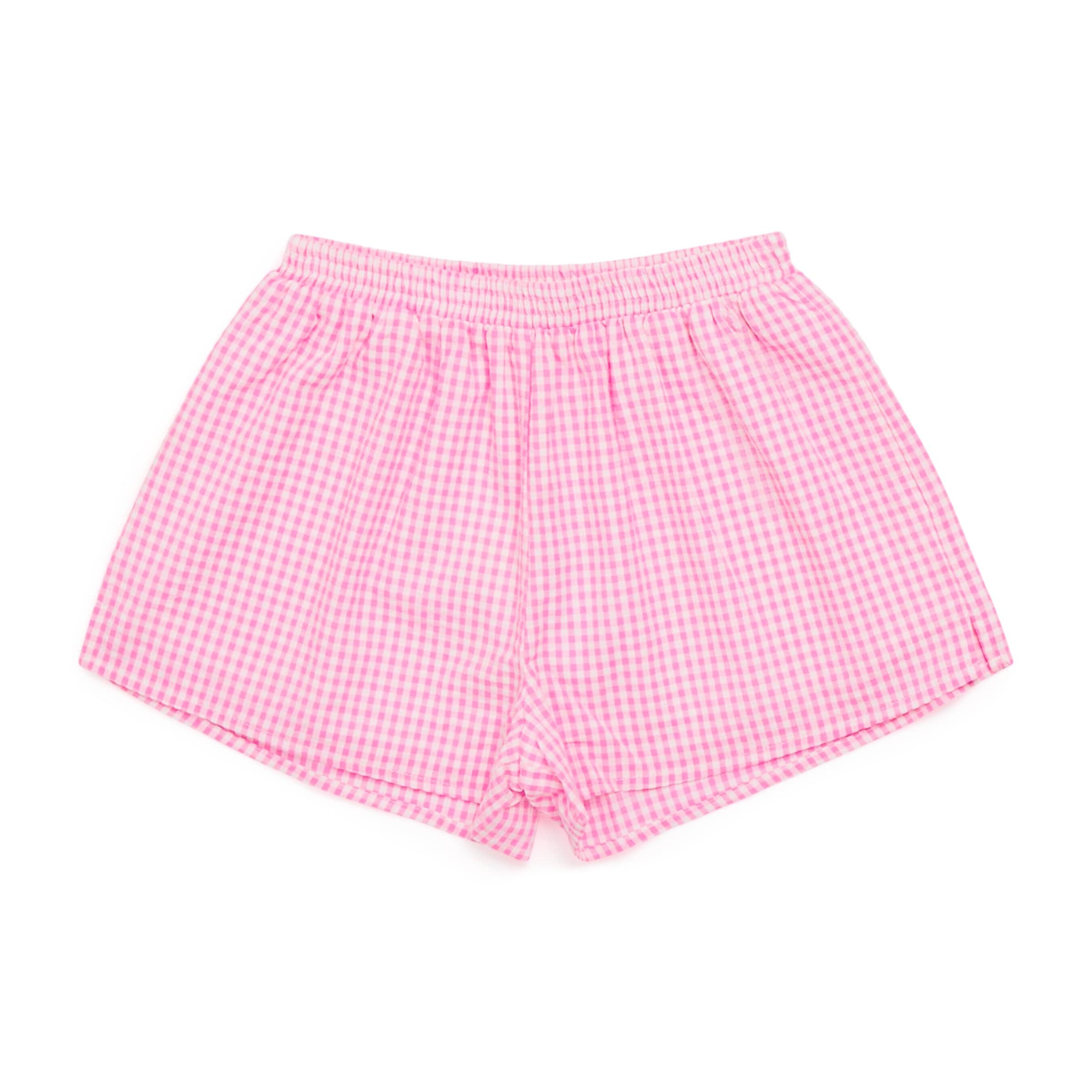 Cotton Gingham Elara Shorts (3-16 Years)