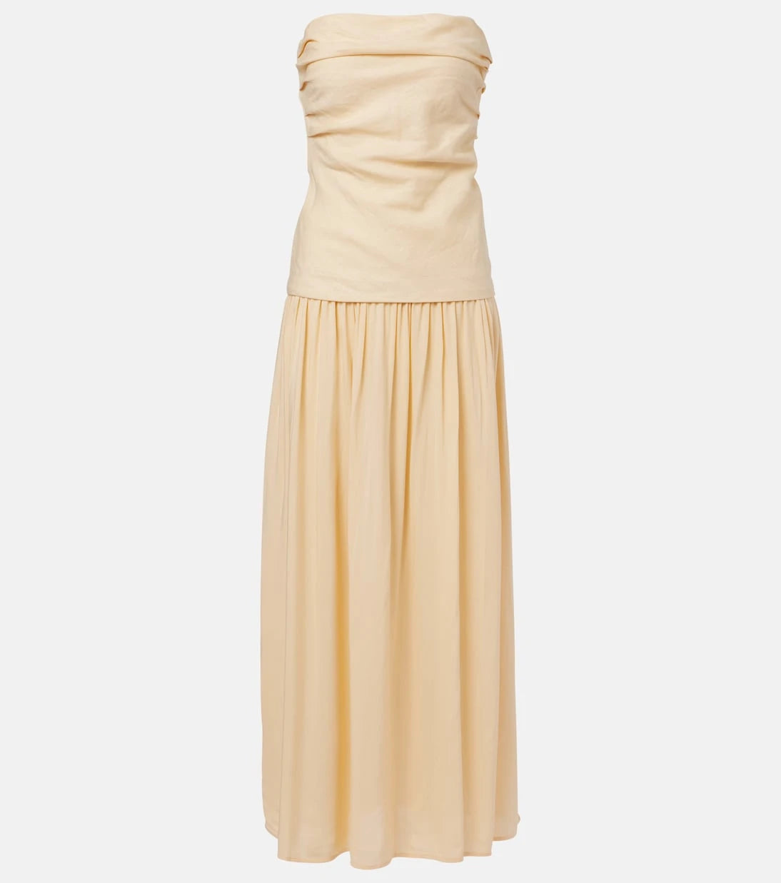 Faithfull - Hedy strapless linen maxi dress