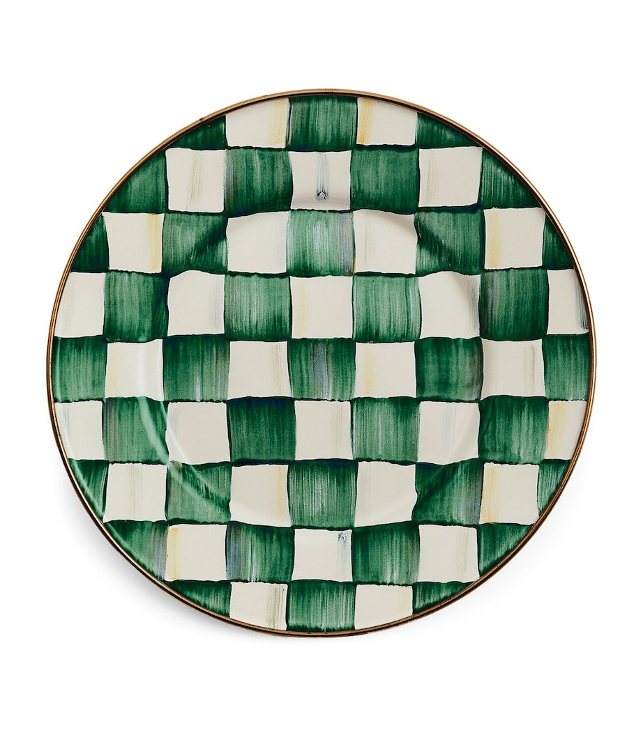 MacKenzie-Childs Emerald Check Salad Plate (20cm)