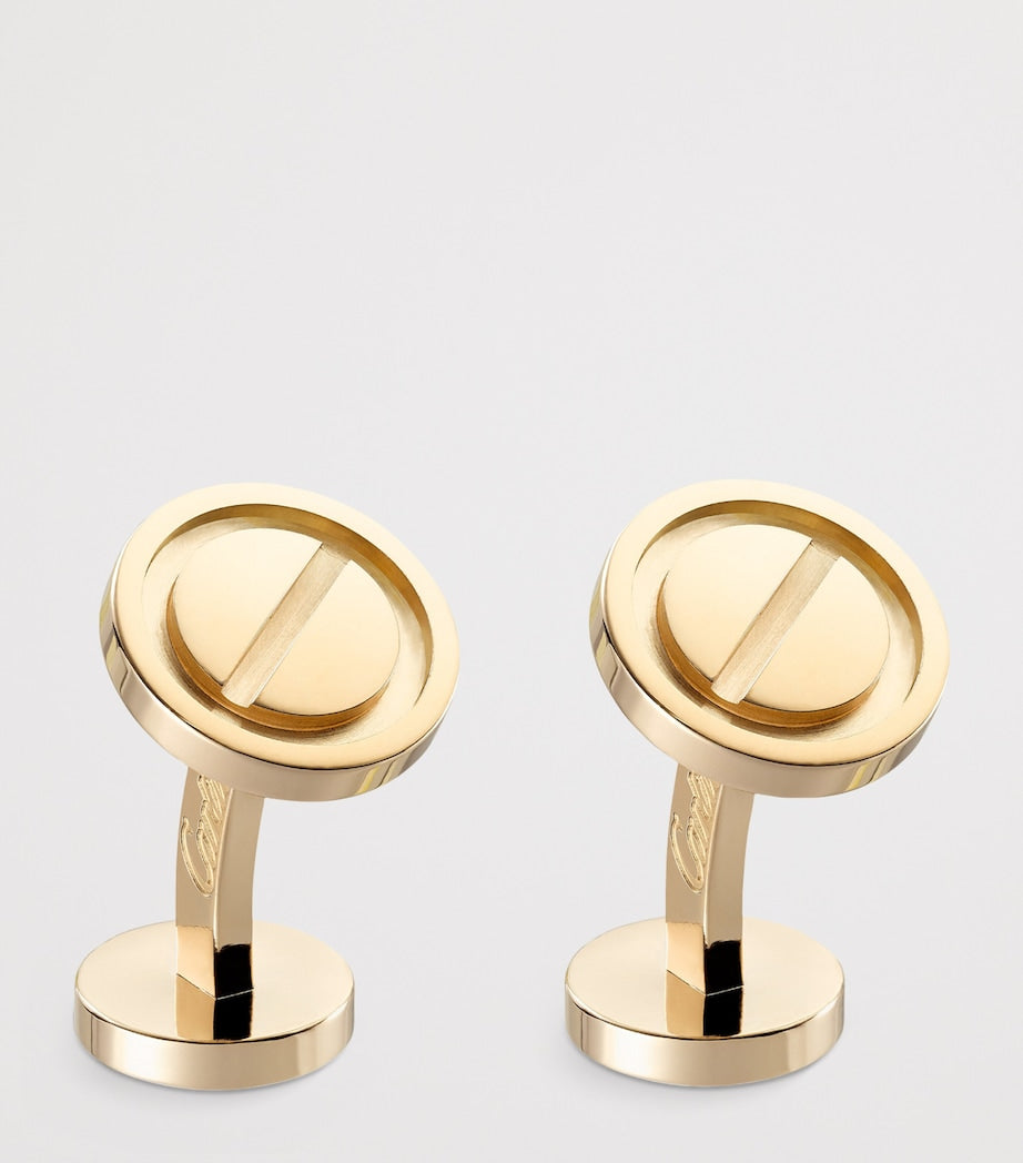 Yellow Gold LOVE Cufflinks