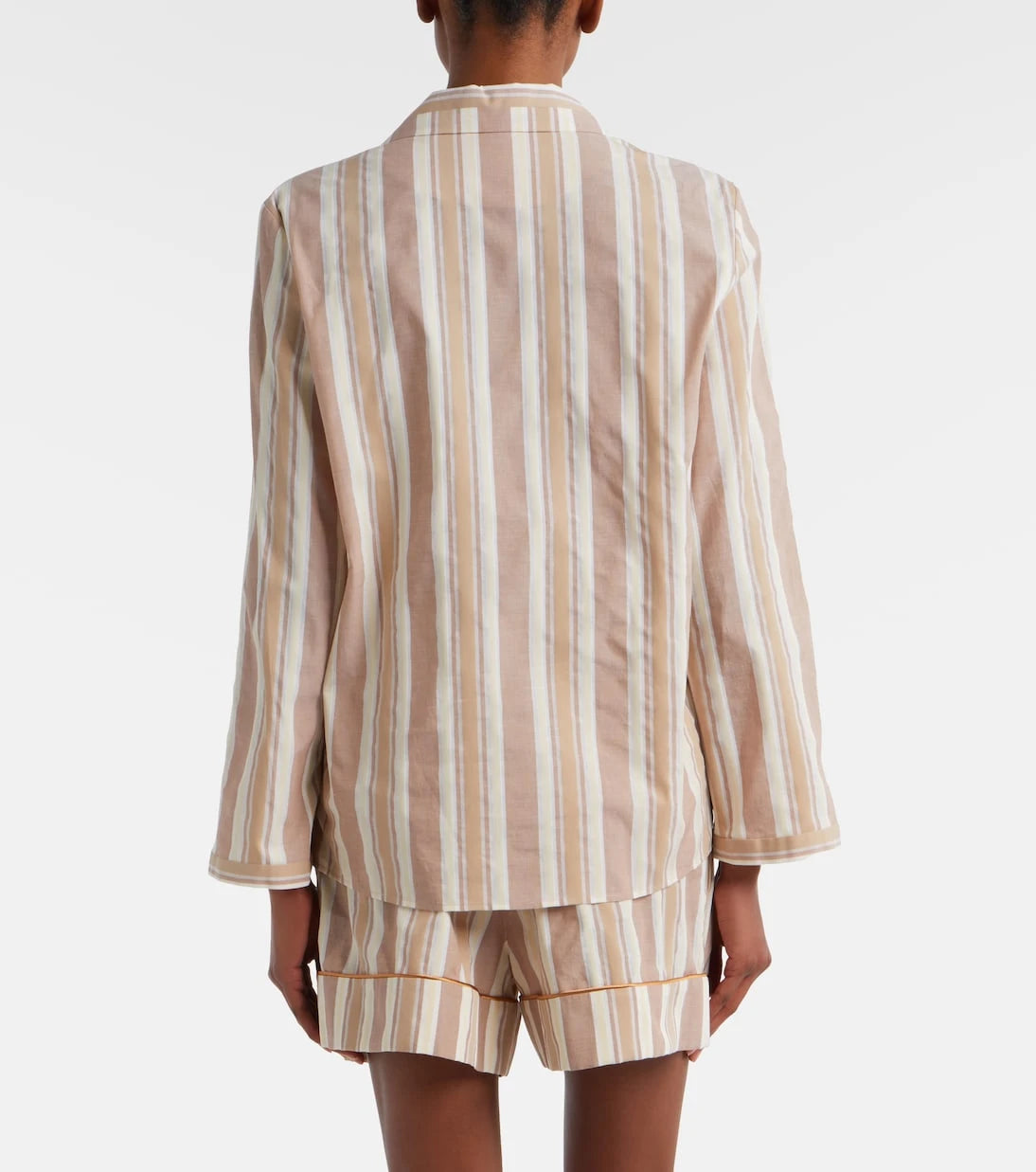 Saint Laurent - Striped cotton pajama shirt