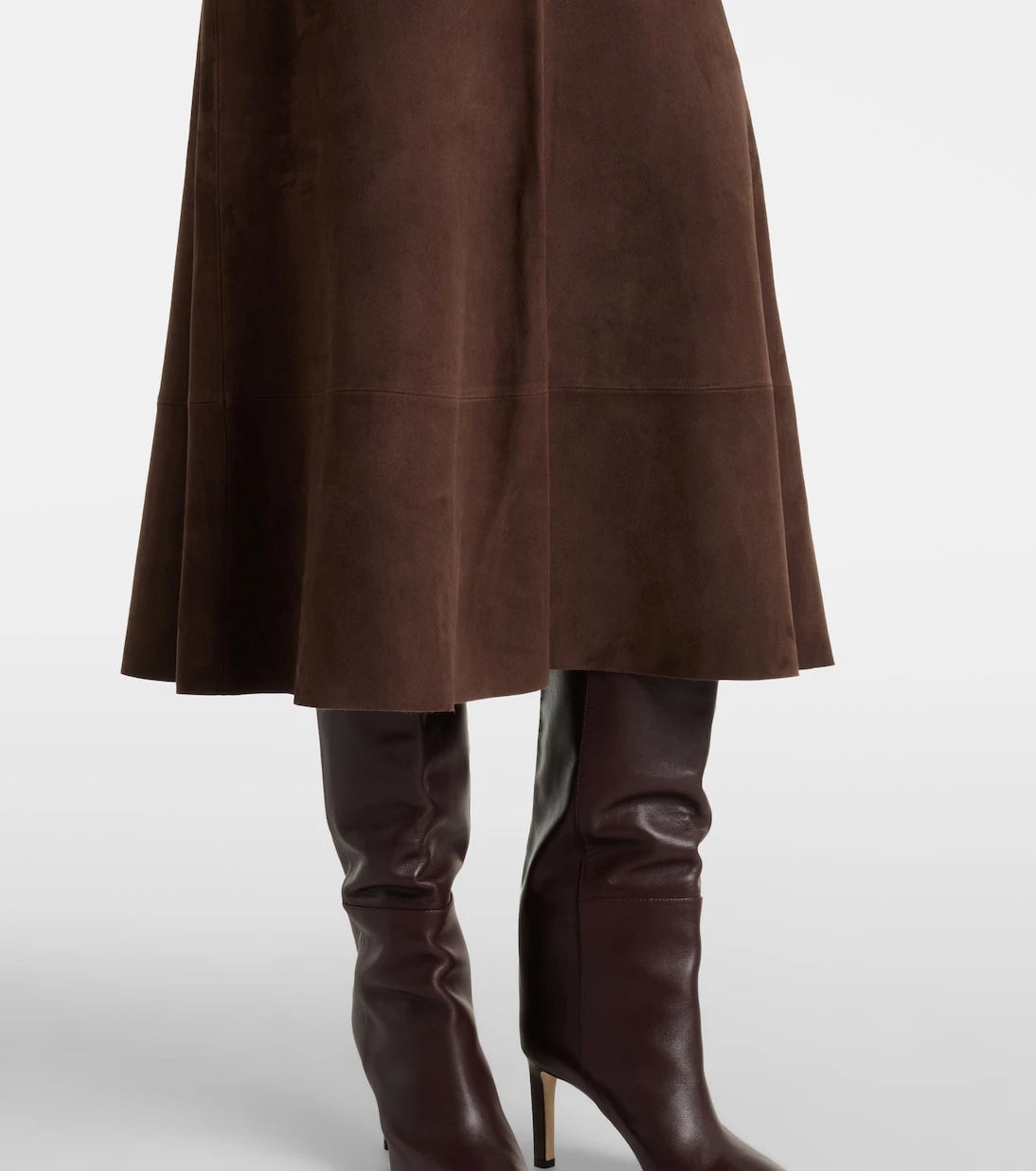 Yves Salomon - Suede midi skirt