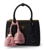 Prada Black Mini Leather Galleria Top-Handle Bag