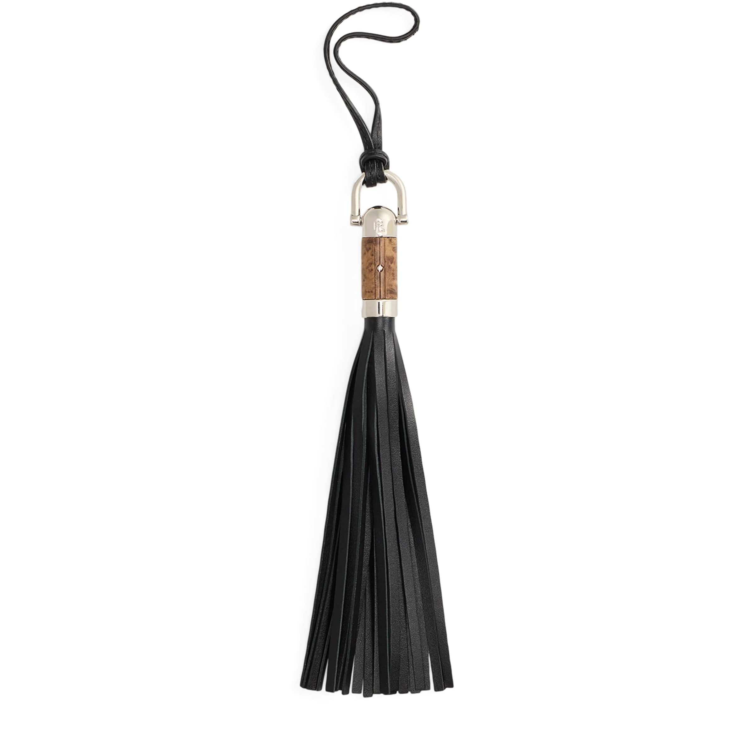 Calfskin The Ralph Tassel Bag Charm BLACK