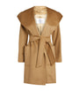 Max Mara Beige Rialto Hooded Coat