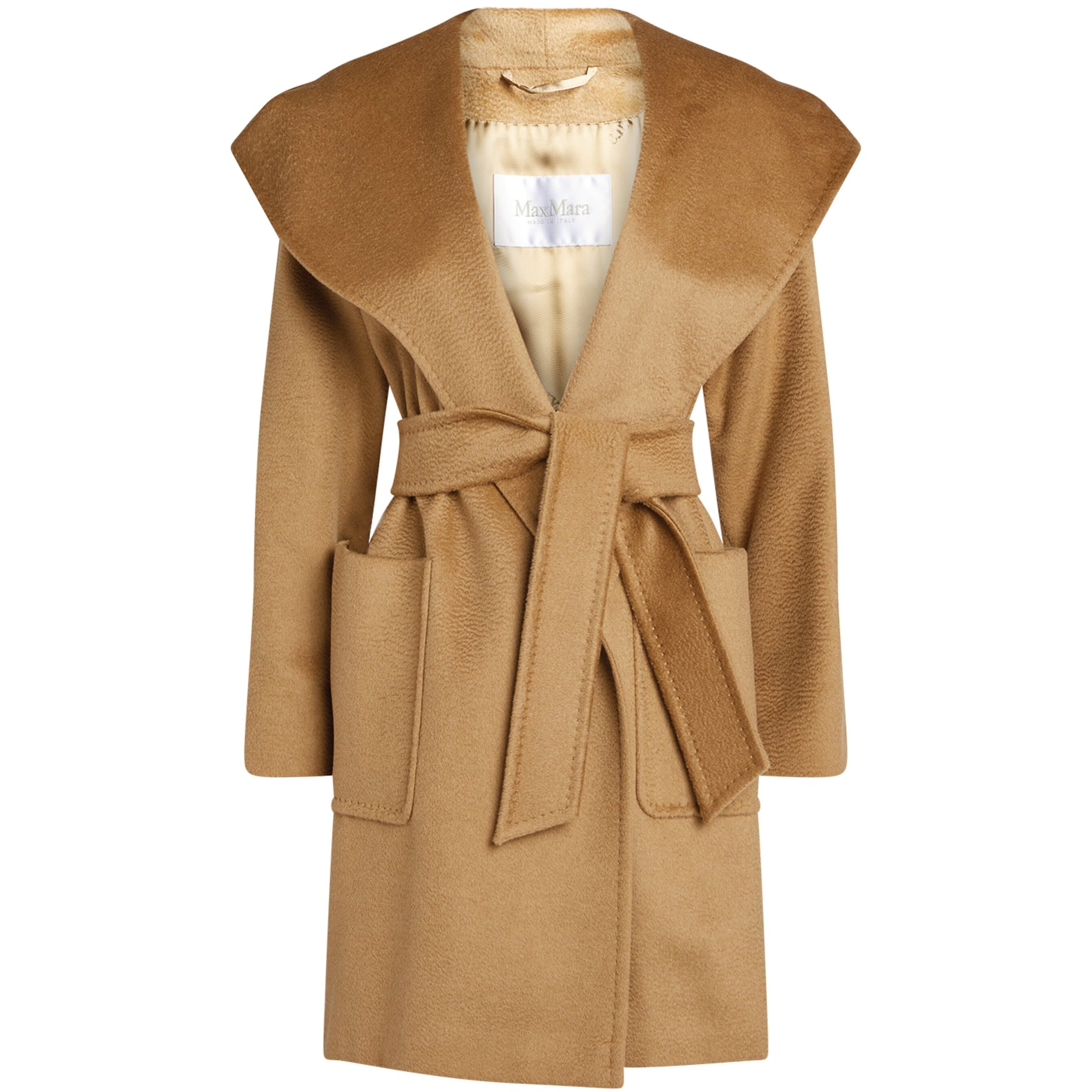 Max Mara Beige Rialto Hooded Coat