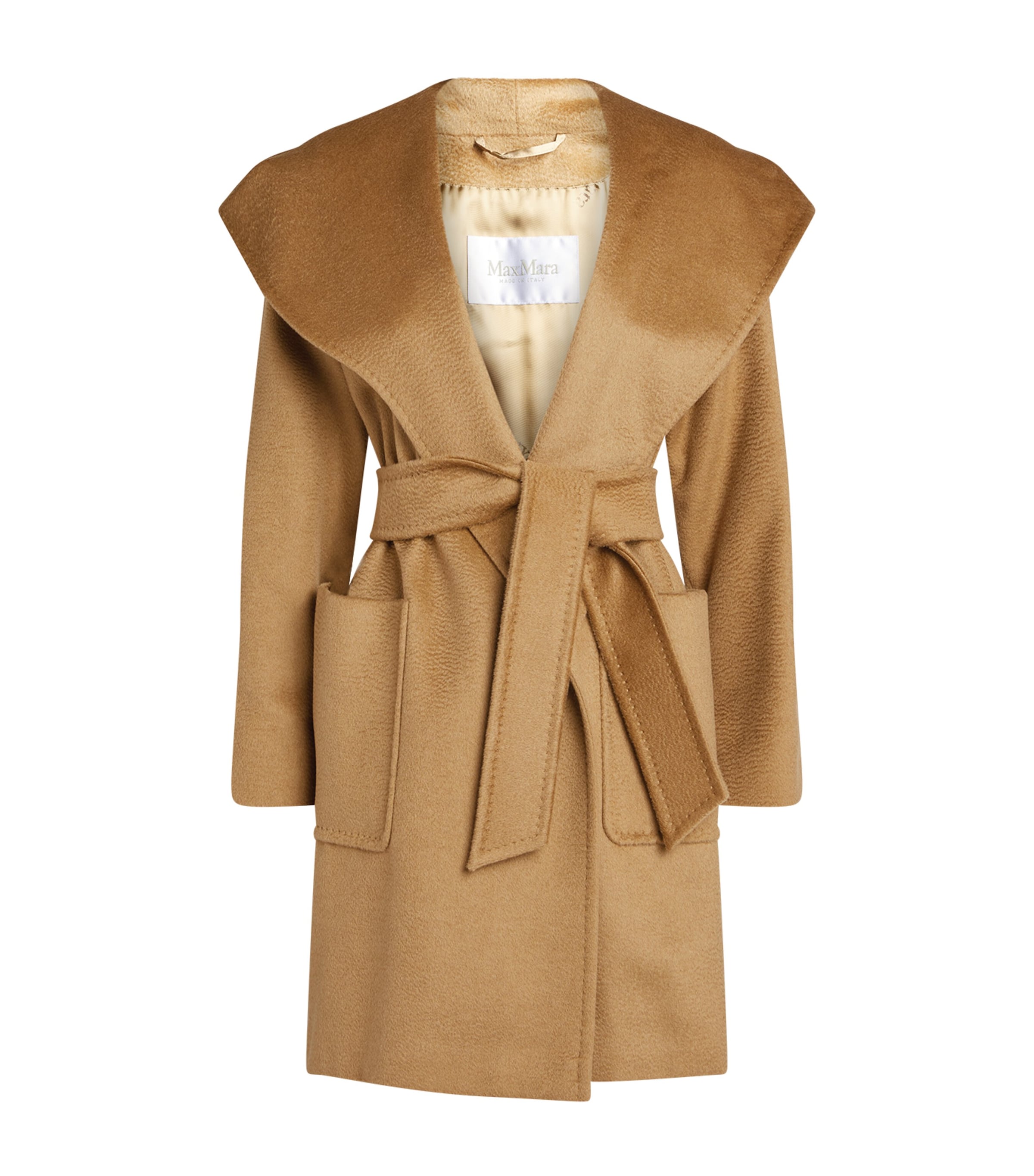 Max Mara Beige Rialto Hooded Coat