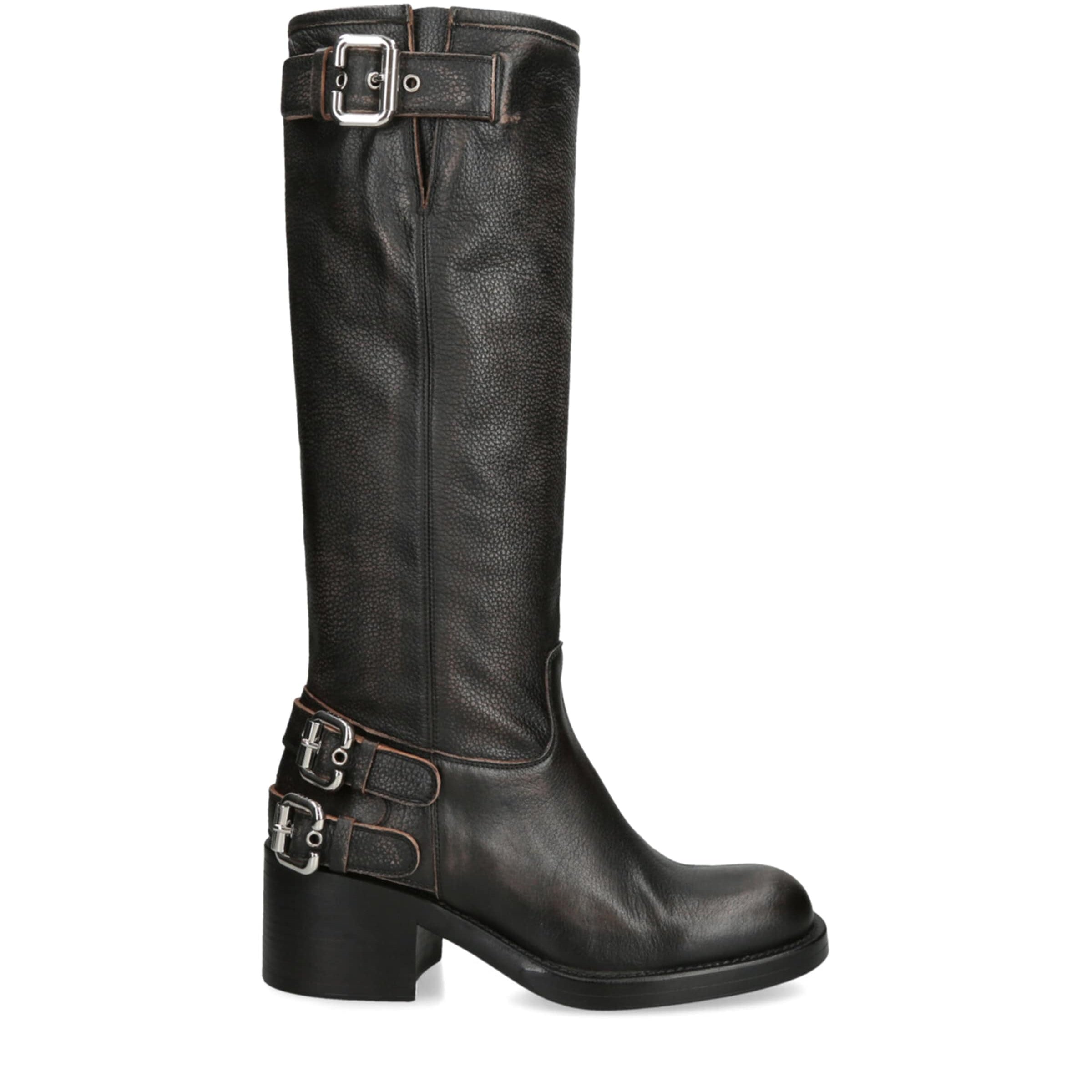 Chloé Black Leather Dakota Boots 60
