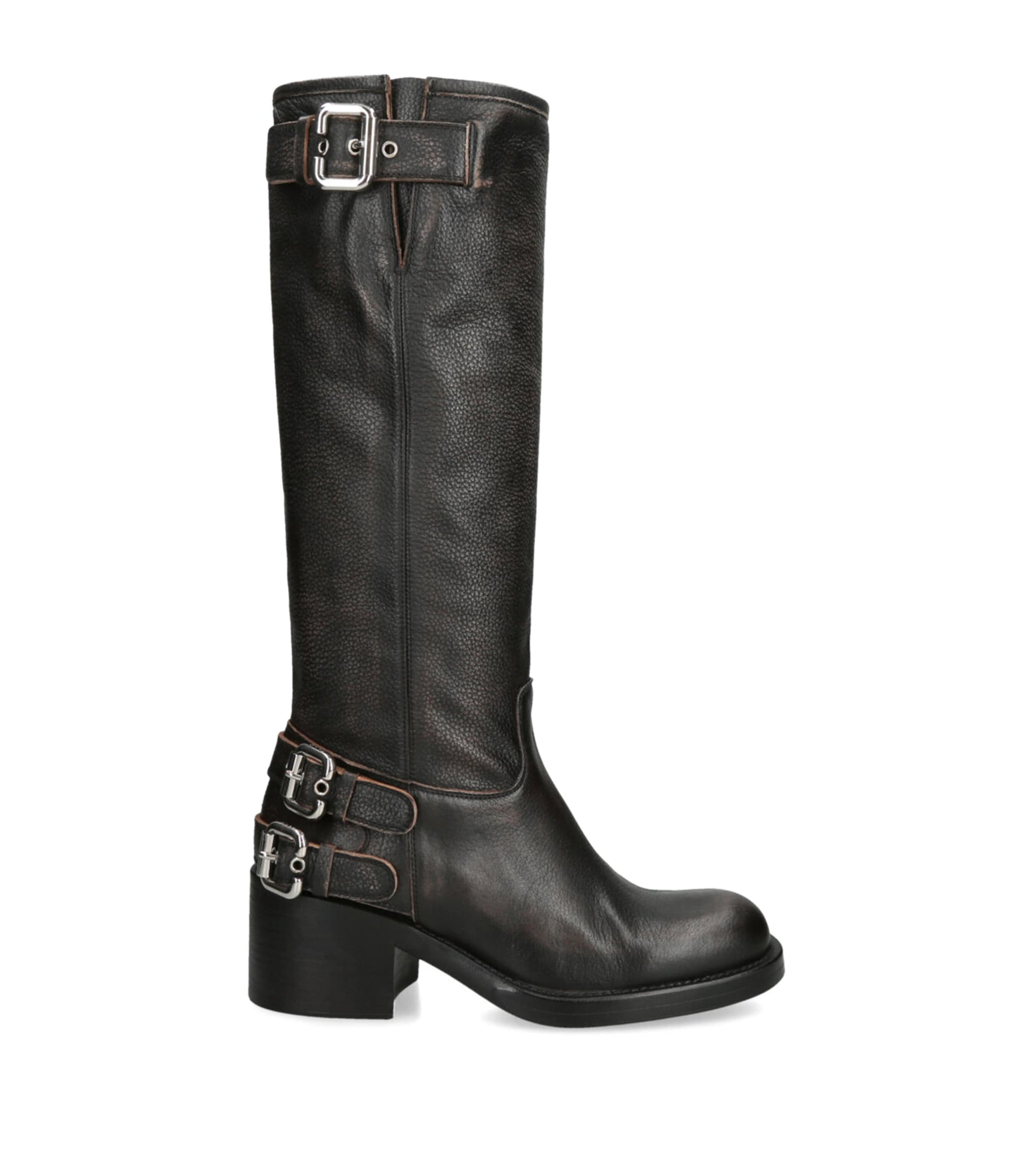 Chloé Black Leather Dakota Boots 60