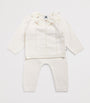 Cotton Cardigan and Trousers Set (1-18 Months) MARSHMALLOW
