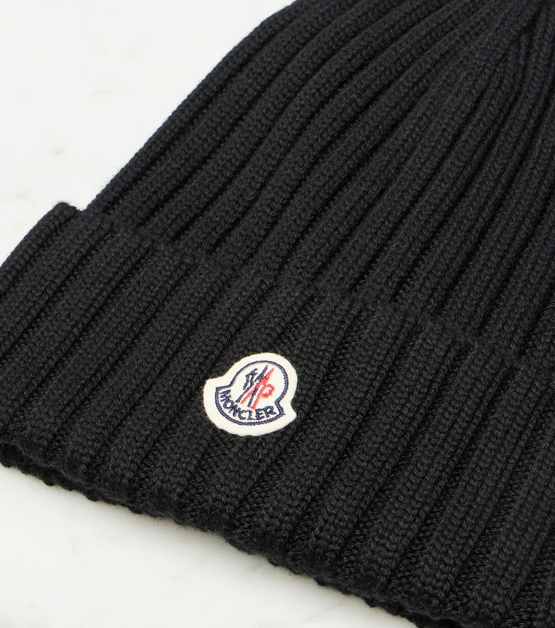 Moncler - Logo ribbed-knit virgin wool beanie