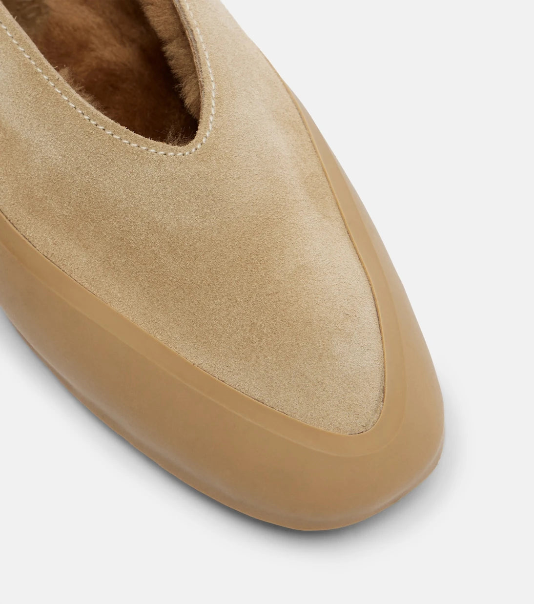 Le Monde Béryl - Apres Ski shearling-lined suede ballet flats